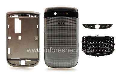 最初的情况下BlackBerry 9810 Torch, 银（银）