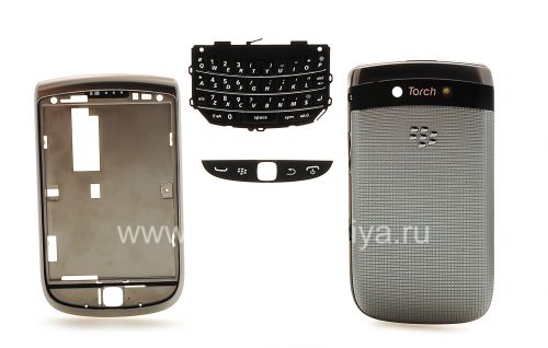 Watch photogallery Photogallery for Original-Gehäuse für Blackberry 9810 Torch, Silber (Silber) product