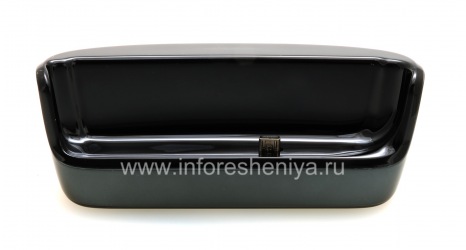 Original desktop charger "Glass" Charging Pod for BlackBerry 9800/9810 Torch, Metallic