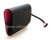 Photo 2 — Housse en cuir d'origine Sac portefeuille en cuir pour BlackBerry 9800/9810 Torch, Noir / Rose (Noir / Rose Accents)