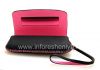 Photo 9 — Funda de cuero original del bolso de cuero en folio para BlackBerry 9800/9810 Torch, Negro / Rosa (Negro w / Pink Acentos)