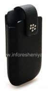 Photo 3 — BlackBerry用クリップレザースイベルホルスター付き本革ケース, ブラック