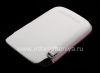 Photo 5 — ब्लैकबेरी 9800/9810 Torch के लिए मूल चमड़े के मामले जेब चमड़ा पॉकेट, सफेद / गुलाबी (सफेद w / गुलाबी एक्सेंट)