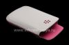 Photo 7 — Cuir d'origine Case-poche Pocket en cuir pour BlackBerry 9800/9810 Torch, Blanc / Rose (Blanc / Rose Accents)