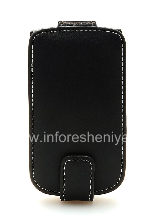 Photogallery for Firma de cuero hecha a mano Monaco Flip Case / caja de libro de cuero Tipo para BlackBerry 9800/9810 Torch, Negro (Negro), de apertura vertical (tirón) product
