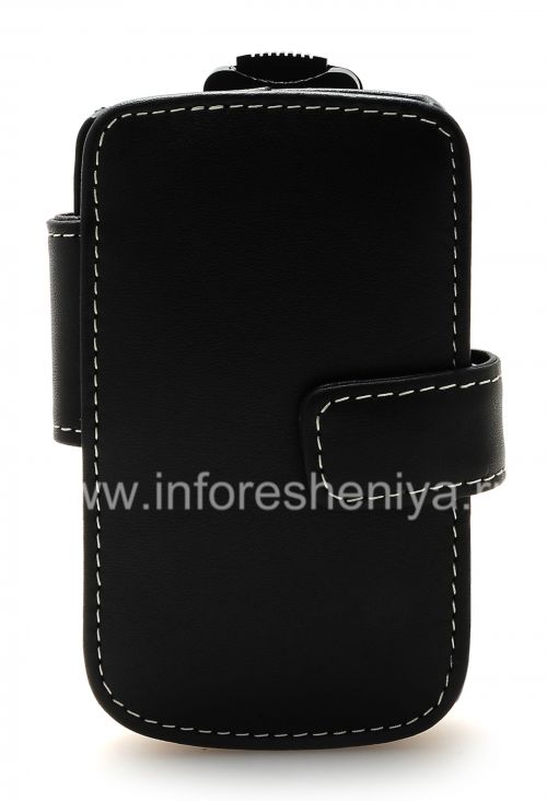 Photogallery for Firma de cuero hecha a mano Monaco Flip Case / caja de libro de cuero Tipo para BlackBerry 9800/9810 Torch, Negro (Negro), la apertura horizontal (Libro) product