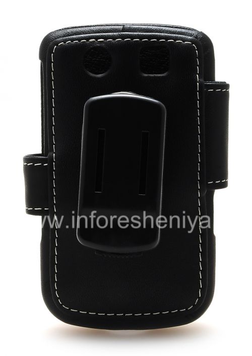 Photogallery for Firma de cuero hecha a mano Monaco Flip Case / caja de libro de cuero Tipo para BlackBerry 9800/9810 Torch, Negro (Negro), la apertura horizontal (Libro) product