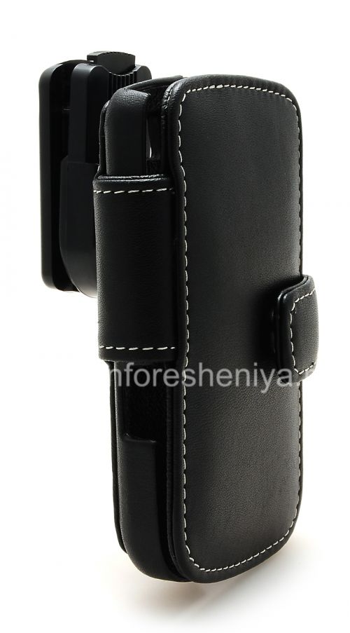Photogallery for Firma de cuero hecha a mano Monaco Flip Case / caja de libro de cuero Tipo para BlackBerry 9800/9810 Torch, Negro (Negro), la apertura horizontal (Libro) product