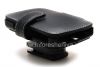 Photo 8 — Signature cuir à la main de cas Monaco flip / livre étui en cuir de type pour BlackBerry 9800/9810 Torch, Noir (Black), ouverture horizontale (Livre)