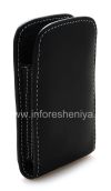 Photo 4 — Signature Leather Case-Tasche handgefertigt Monaco Vertical Function Typ Ledertasche für Blackberry 9800/9810 Torch, Black (Schwarz)