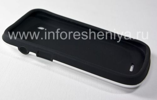 Photogallery for ब्लैकबेरी 9900/9930 Bold टच के लिए एल्यूमिनियम प्रकरण के साथ सिलिकॉन प्रकरण, चांदी product