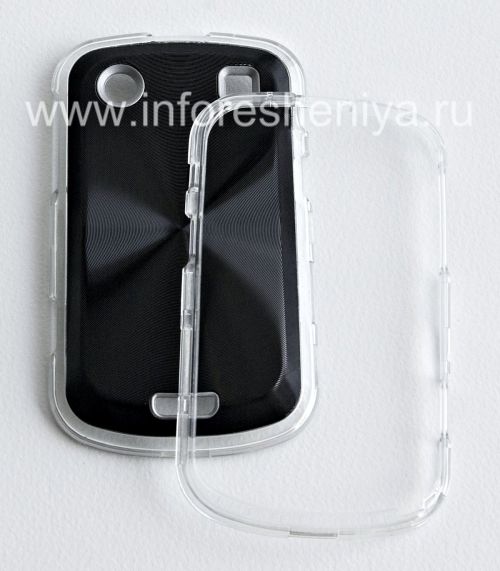 Photogallery for Boîtier en plastique avec un &quot;CD&quot; de insert métallique pour BlackBerry 9900/9930 Bold tactile, noir product