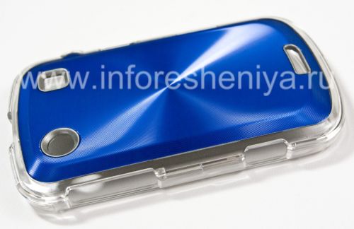 Photogallery for Boîtier en plastique avec un &quot;CD&quot; de insert métallique pour BlackBerry 9900/9930 Bold tactile, Bleu foncé product