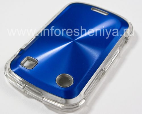 Photogallery for Boîtier en plastique avec un &quot;CD&quot; de insert métallique pour BlackBerry 9900/9930 Bold tactile, Bleu foncé product