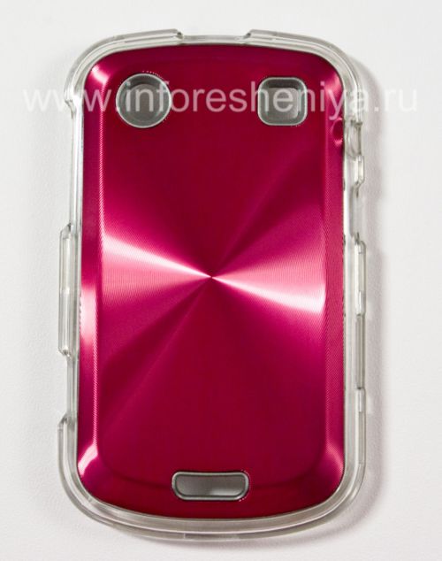 Photogallery for Boîtier en plastique avec un &quot;CD&quot; de insert métallique pour BlackBerry 9900/9930 Bold tactile, Rouge product