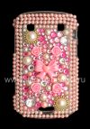 Photo 1 — Plastic bag-cover with rhinestones for BlackBerry 9900/9930 Bold Touch, Jewellery, Pink