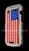 Photo 3 — Plastic bag-cover with rhinestones for BlackBerry 9900/9930 Bold Touch, Flag of United States