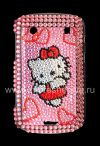 Photo 1 — Plastic bag-cover with rhinestones for BlackBerry 9900/9930 Bold Touch, Hello Kitty, Pink