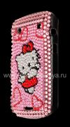 Photo 3 — Plastic bag-cover with rhinestones for BlackBerry 9900/9930 Bold Touch, Hello Kitty, Pink