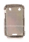 Photo 2 — Plastic bag-cover with rhinestones for BlackBerry 9900/9930 Bold Touch, Butterfly, Black