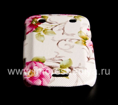 Photogallery for প্লাস্টিক ব্যাগ ঢাকনি BlackBerry 9900 / 9930 Bold টাচ জন্য &quot;অলঙ্কার&quot;, সিরিজ &quot;ফুল&quot;, হোয়াইট product