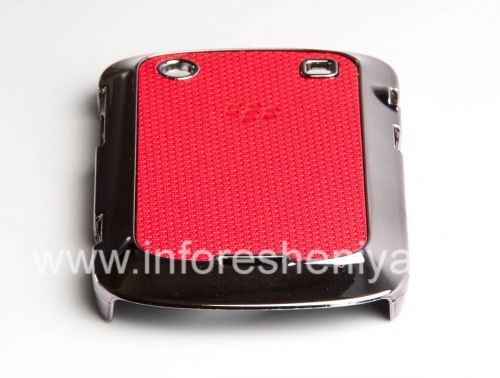Photogallery for La bolsa de plástico cubierta con inserto de alivio para BlackBerry 9900/9930 Bold Touch, Metllik / rojo product