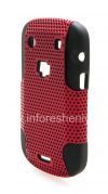 Photo 3 — ब्लैकबेरी 9900/9930 Bold टच के लिए बीहड़ छिद्रित कवर, काला / लाल