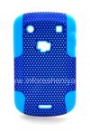 Photo 1 — La cubierta resistente perforado para BlackBerry 9900/9930 Bold Touch, Azul / Azul