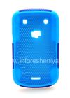 Photo 2 — penutup berlubang kasar untuk BlackBerry 9900 / 9930 Bold Sentuh, Biru / biru