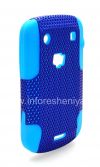 Photo 4 — La cubierta resistente perforado para BlackBerry 9900/9930 Bold Touch, Azul / Azul