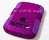 Photo 4 — La cubierta resistente perforado para BlackBerry 9900/9930 Bold Touch, Lila / fucsia
