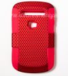 Photo 1 — Couvrir robuste perforés pour BlackBerry 9900/9930 Bold tactile, Rouge / rouge