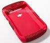 Photo 2 — Couvrir robuste perforés pour BlackBerry 9900/9930 Bold tactile, Rouge / rouge
