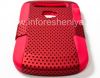 Photo 5 — La cubierta resistente perforado para BlackBerry 9900/9930 Bold Touch, Rojo / Rojo