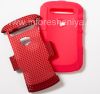 Photo 6 — La cubierta resistente perforado para BlackBerry 9900/9930 Bold Touch, Rojo / Rojo