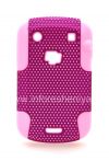 Photo 1 — penutup berlubang kasar untuk BlackBerry 9900 / 9930 Bold Sentuh, Pink / Purple
