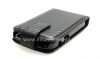 Photo 5 — Leather case cover with vertical opening for BlackBerry 9900/9930 Bold Touch, Black texture "Carbon Fiber"
