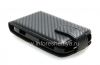 Photo 6 — Leather case cover with vertical opening for BlackBerry 9900/9930 Bold Touch, Black texture "Carbon Fiber"