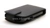 Photo 7 — Leather case cover with vertical opening for BlackBerry 9900/9930 Bold Touch, Black, large texture