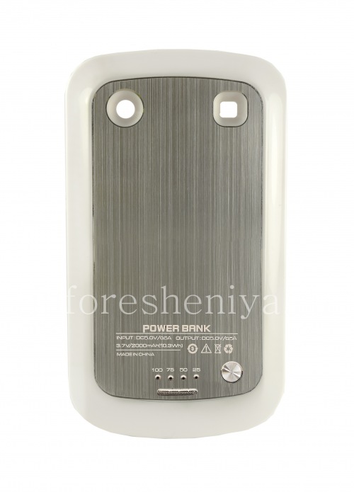 Photogallery for غطاء البطارية للبلاك بيري 9900 Bold تاتش, أبيض لامع مع إدراج المعدن product