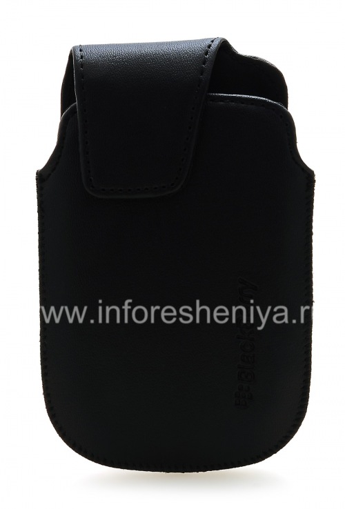 Photogallery for Funda de piel con clip para BlackBerry 9900/9930/9720, Negro, textura fina product