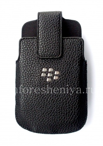 Leather case with clip for BlackBerry 9900/9930/9720