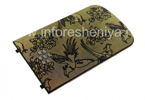 Photogallery for BlackBerry 9900 / 9930 Bold টাচ জন্য এক্সক্লুসিভ পিছনে, &quot;বার্ড&quot; গোল্ড / কালো product
