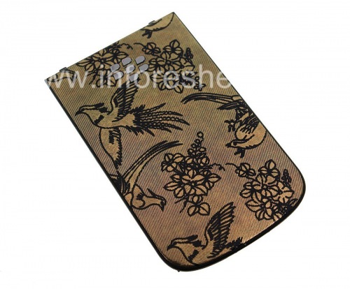 Photogallery for BlackBerry 9900 / 9930 Bold টাচ জন্য এক্সক্লুসিভ পিছনে, &quot;বার্ড&quot; গোল্ড / কালো product
