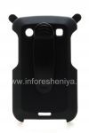 Photo 1 — ফার্ম প্লাস্টিক কভার-খাপ AIMO পূর্বাহ্ণ সুইভেল বেল্ট BlackBerry 9900 / 9930 Bold টাচ এর খাপ, কালো