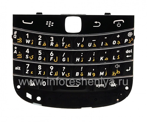 Photogallery for لوحة المفاتيح الأصلية لمس BlackBerry 9900 / 9930 Bold Touch (لغات أخرى), الأسود والعربية product