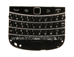 বোর্ড এবং BlackBerry 9900 / 9930 Bold টাচ জন্য ট্র্যাকপ্যাড সঙ্গে মূল ইংরেজি কীবোর্ড সমাবেশ, কালো