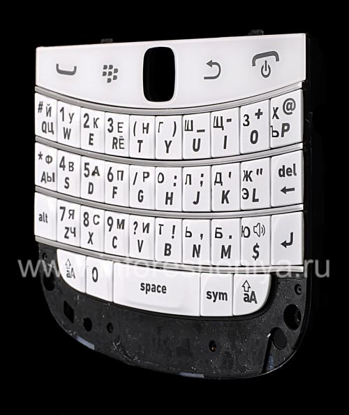 Photogallery for Russian keyboard BlackBerry 9900/9930 Bold Touch (engraving), White product