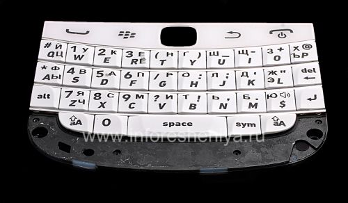 Photogallery for Russian keyboard BlackBerry 9900/9930 Bold Touch (engraving), White product