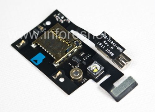 Photogallery for fente pour carte mémoire (Memory Card Slot) avec un vibrateur et le flash microphone multimédia pour BlackBerry 9900/9930 Bold product